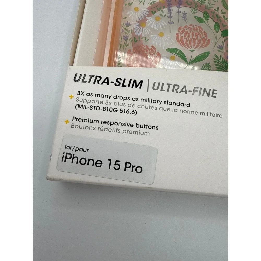 OtterBox Symmetry iPhone 15‎ Pro Case Floral MagSafe New Slim Protective Daisy